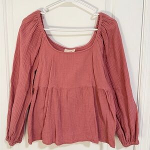 Universal Thread Mauve Long Sleeve Blouse